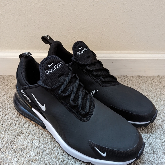 Nike Air Max 270 Golf Shoes Black White CK6483-001 Men’s New without box - Picture 5 of 8